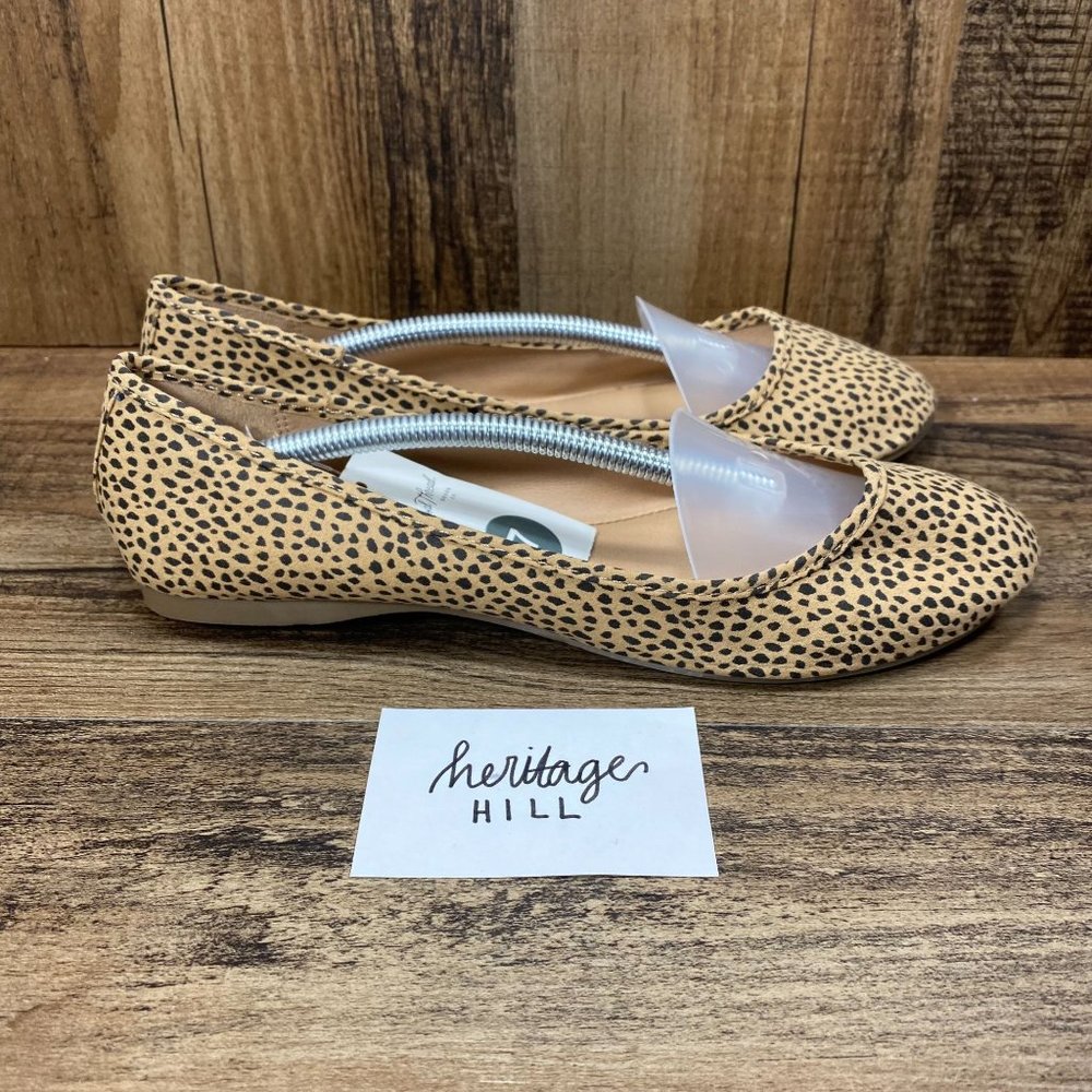 Universal Thread Tan/Black Spotted Flats - Women's Size 7